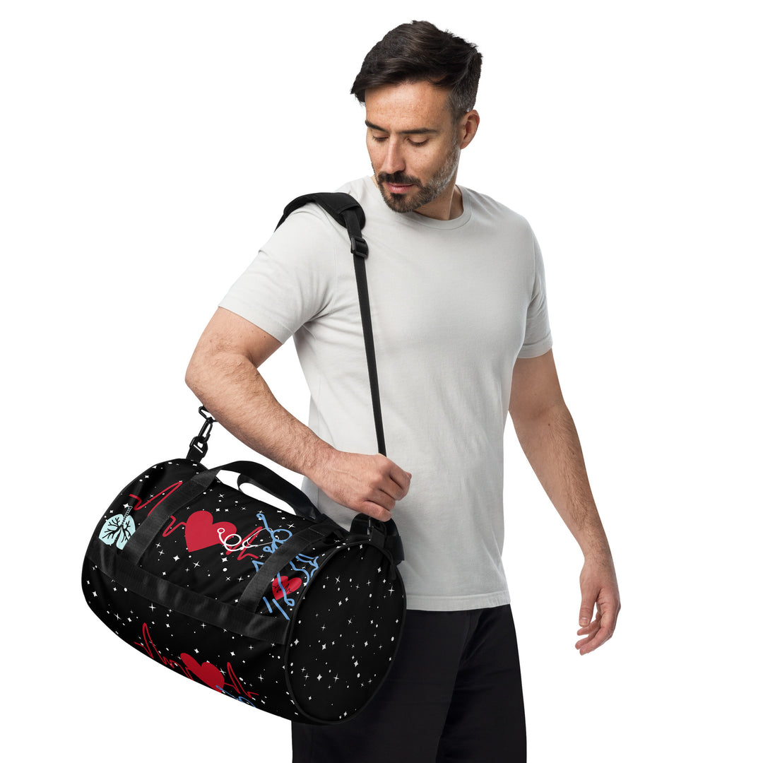 Just Breathe , Respiratory Therapist, RN All-over print gym bag