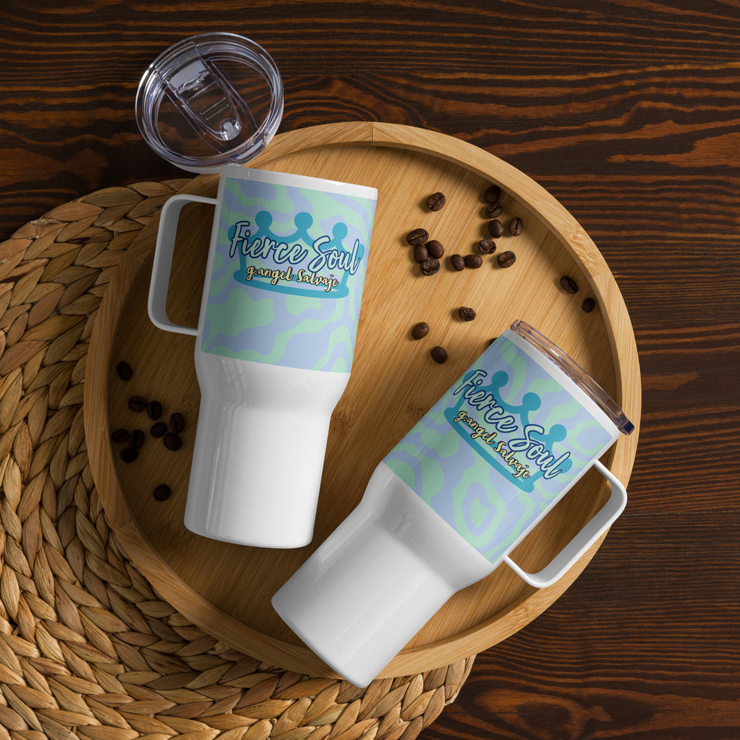 Fierce Soul Travel mug with a handle