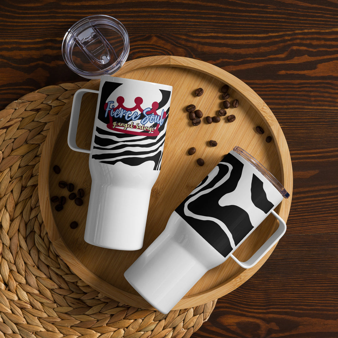 Fierce Soul Travel mug with a handle