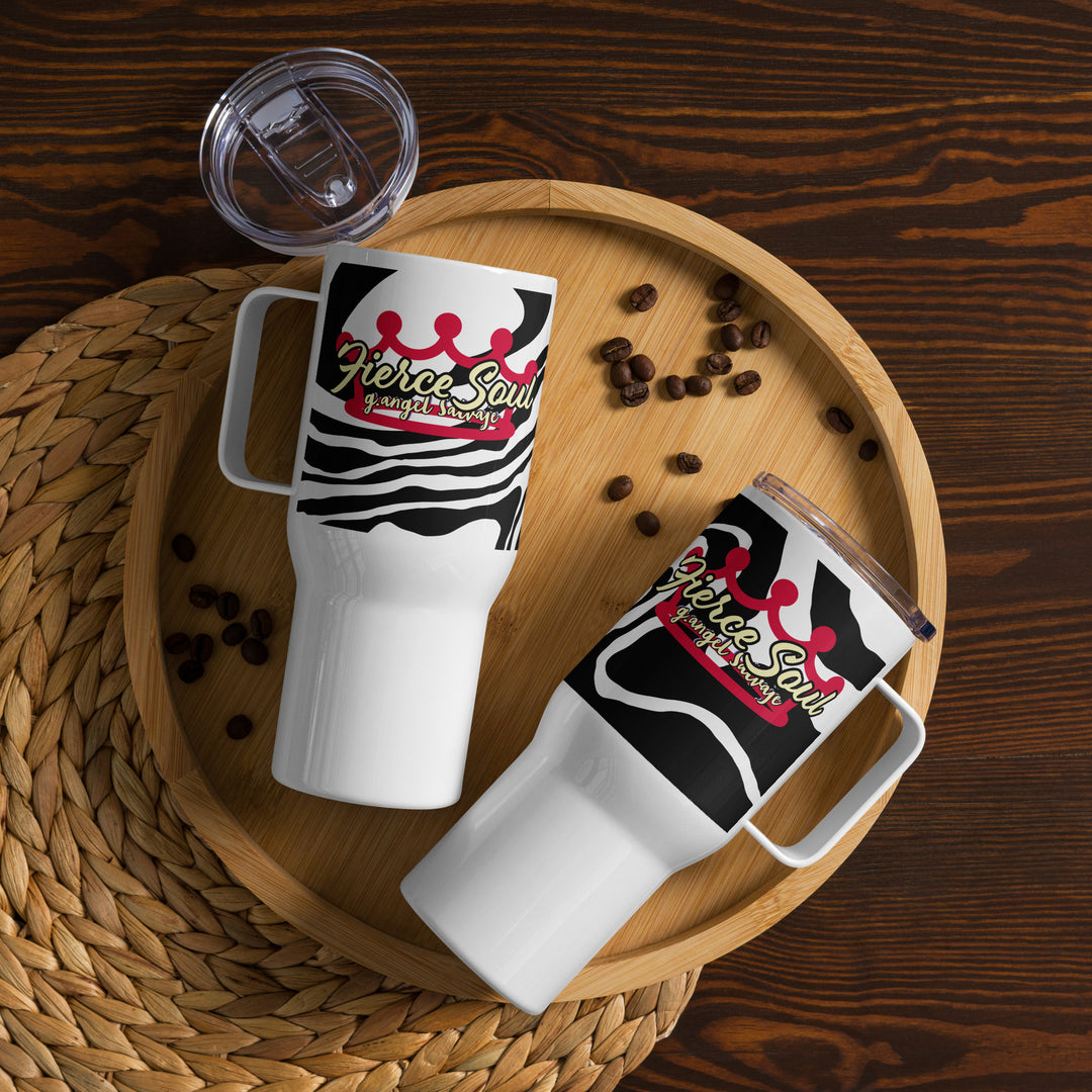 Fierce Soul Travel mug with a handle