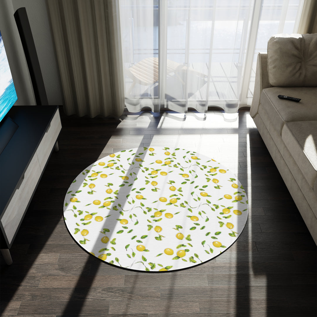 Lemon Round Rug
