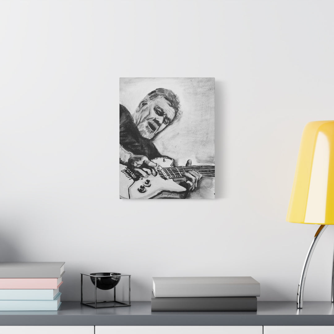 Eddie Van Halen, B&W Rock and Roll Series Matte Canvas, Stretched, 1.25"