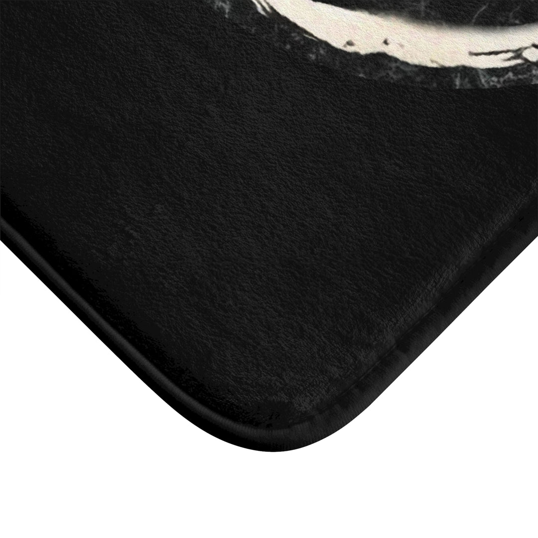Black Marbled Guitar Bath Mat