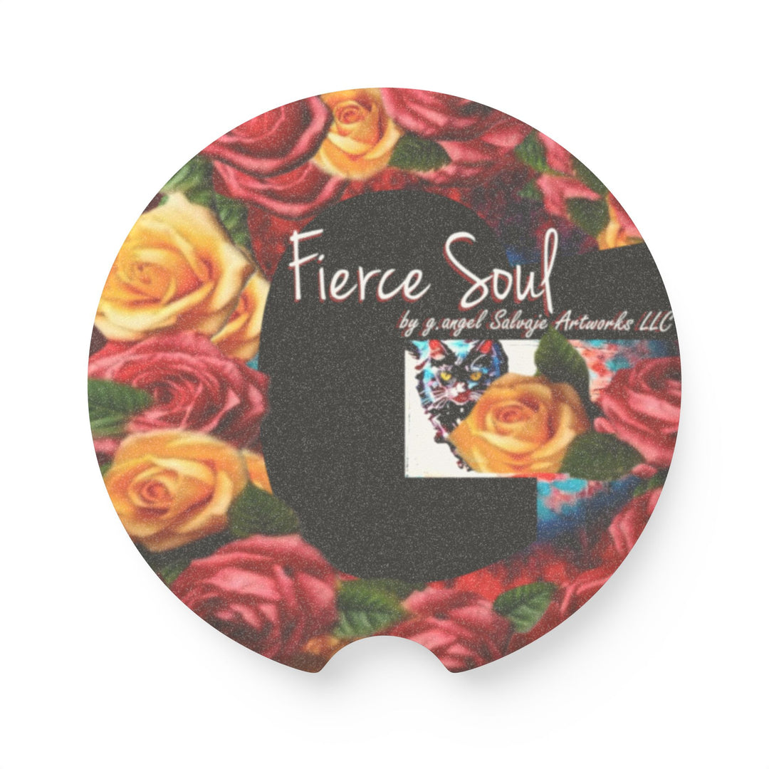 Fierce Soul Soapstone Car Coaster – Unique Animal Design for Car Accessories