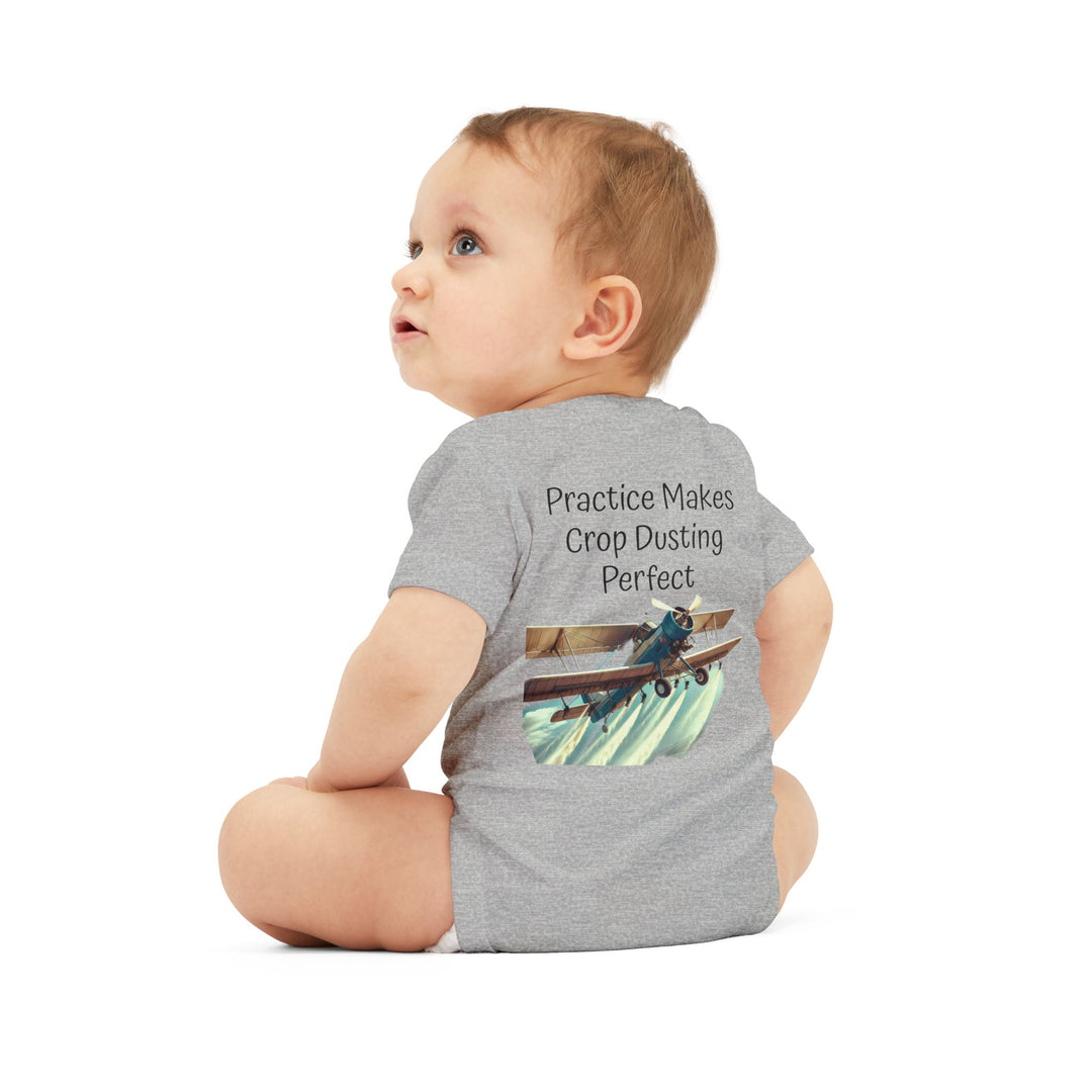 Onesie - Funny Baby Crop Duster Infant Jersey One Piece