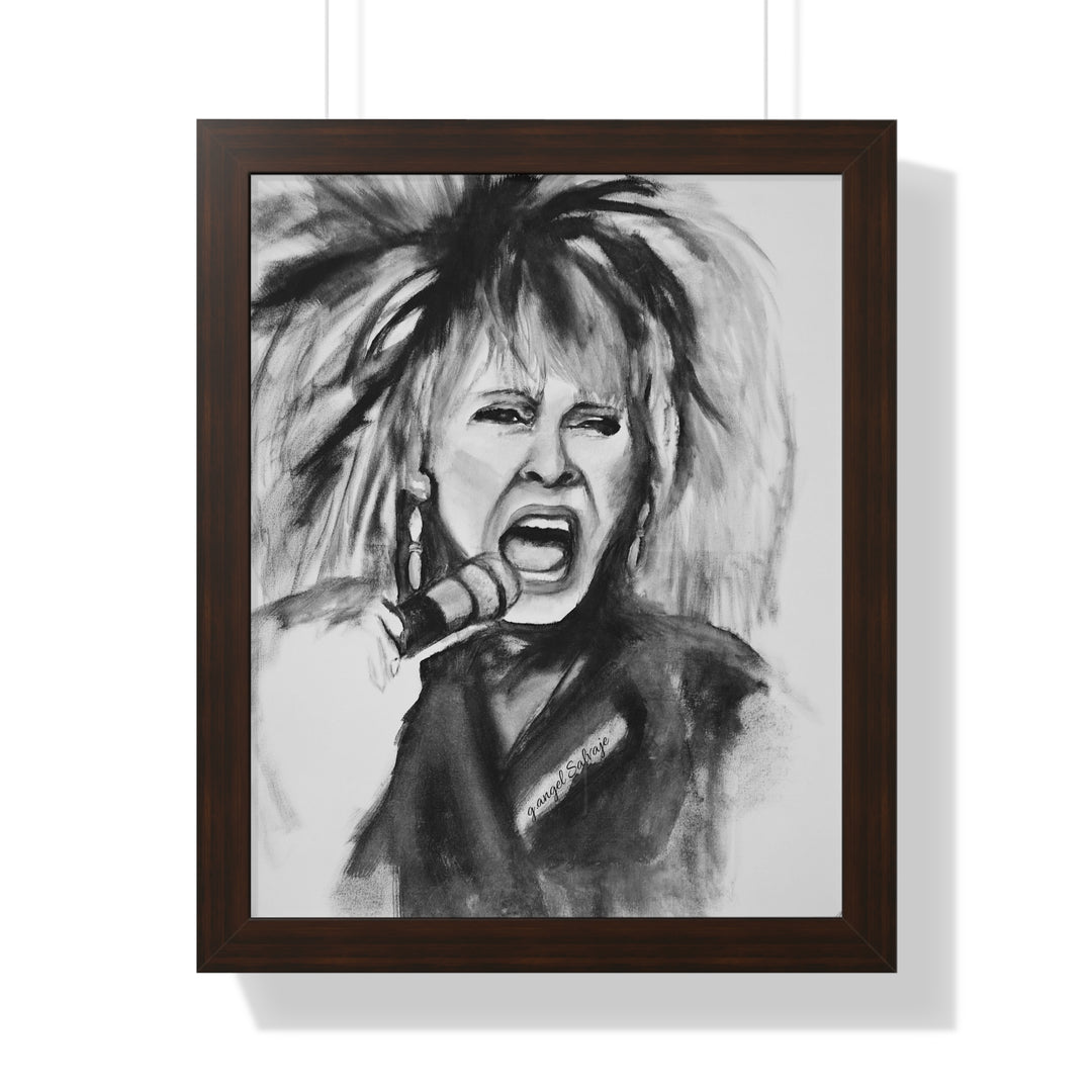 Tina Turner Framed Vertical Poster