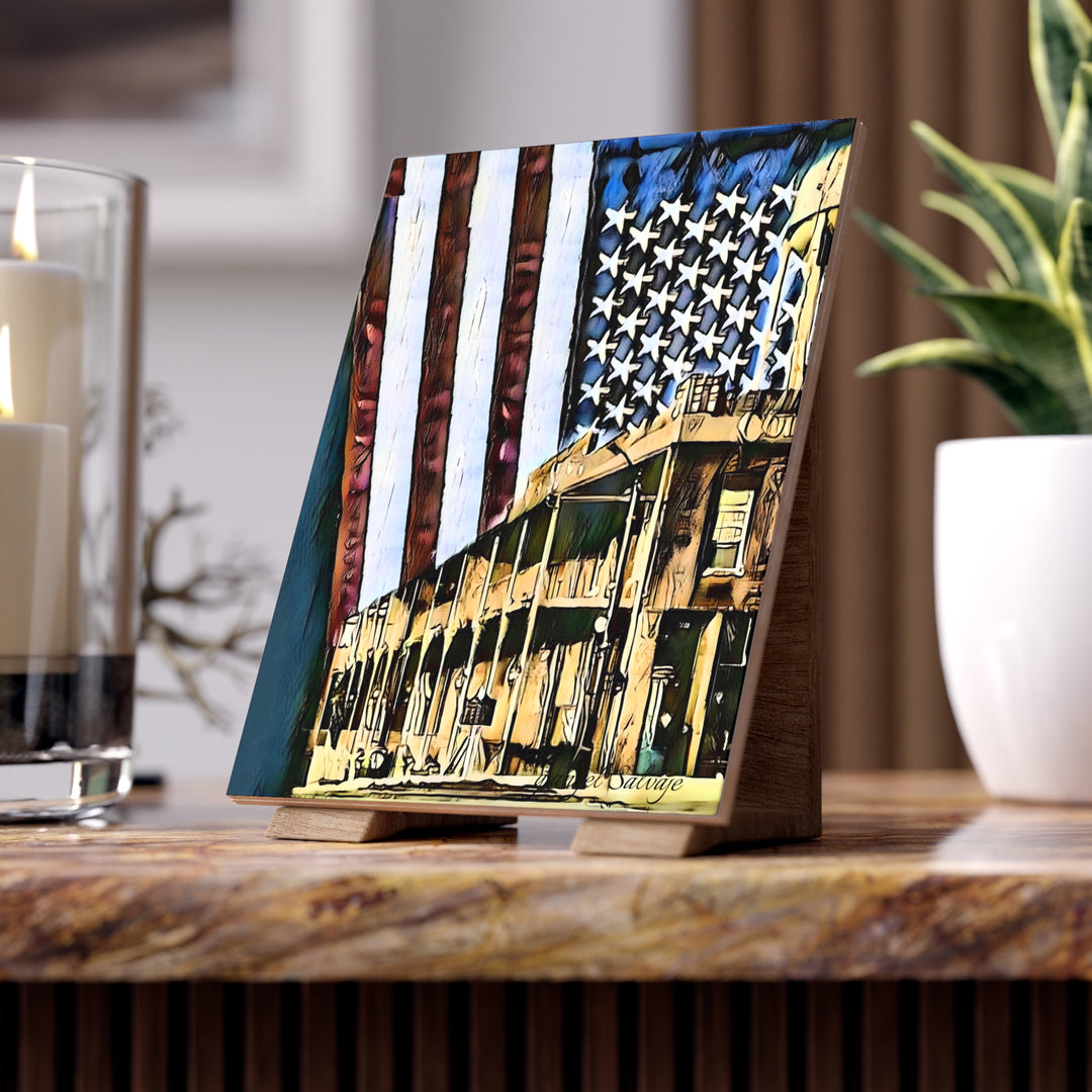 Cold Water Bank , Tuscumbia Ceramic Photo Tile