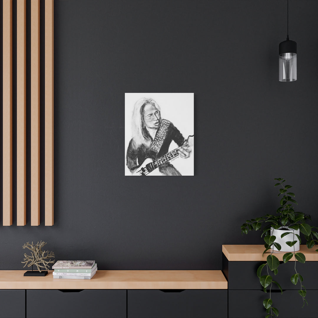 Canvas Print - Dana Strum Bass Player Portrait