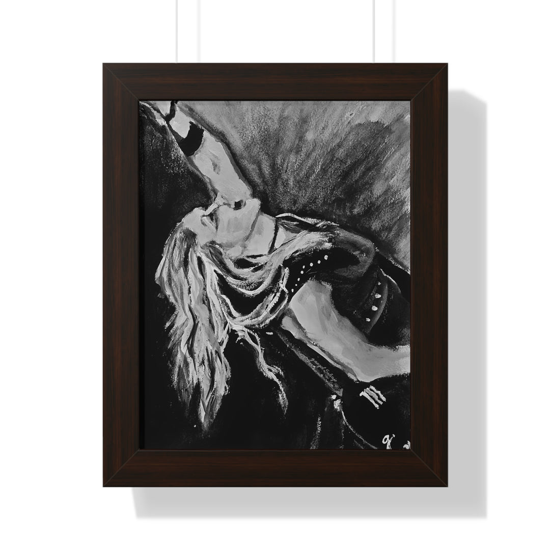 Vertical Poster - Nita Strauss Black and White Rock and Roll Series