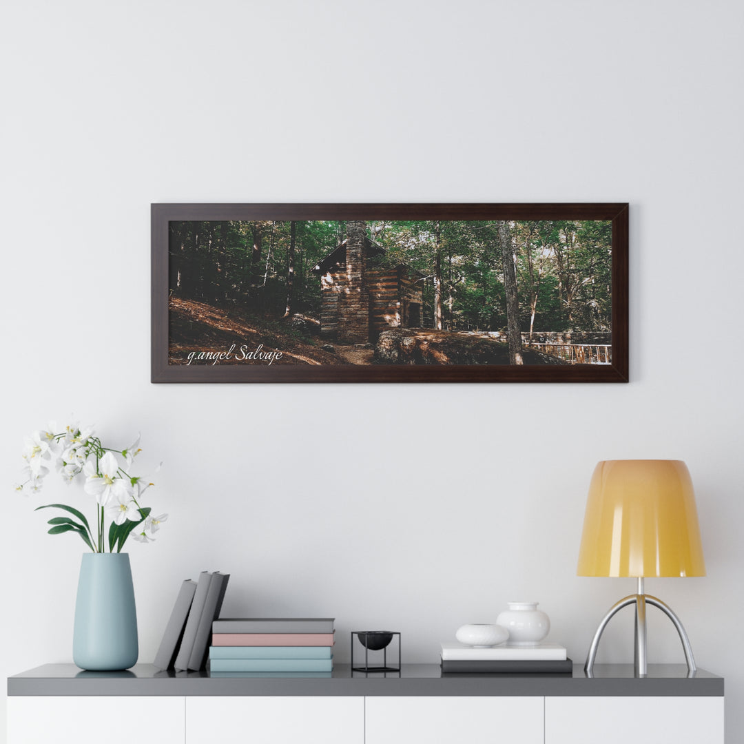 Just a Cabin in the Corner of Gloryland Framed Horizontal Poster