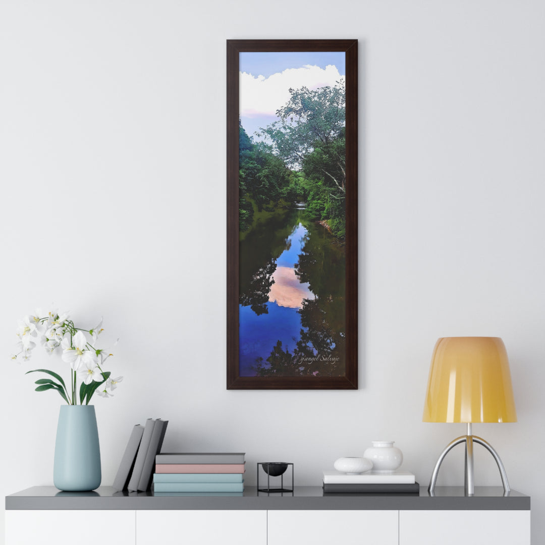 Heavenly Reflections Framed Vertical Poster