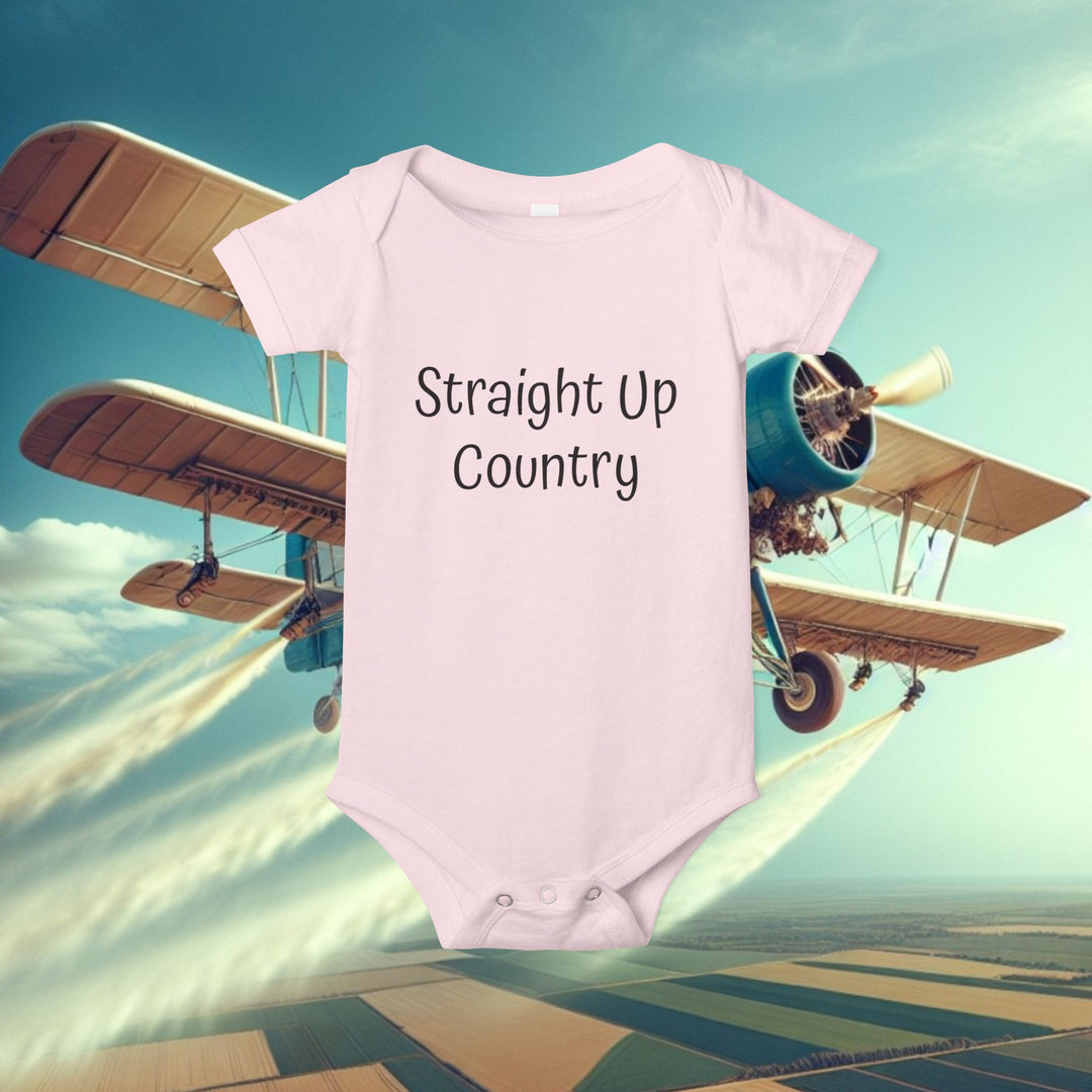 Onesie - Funny Baby Crop Duster Infant Jersey One Piece