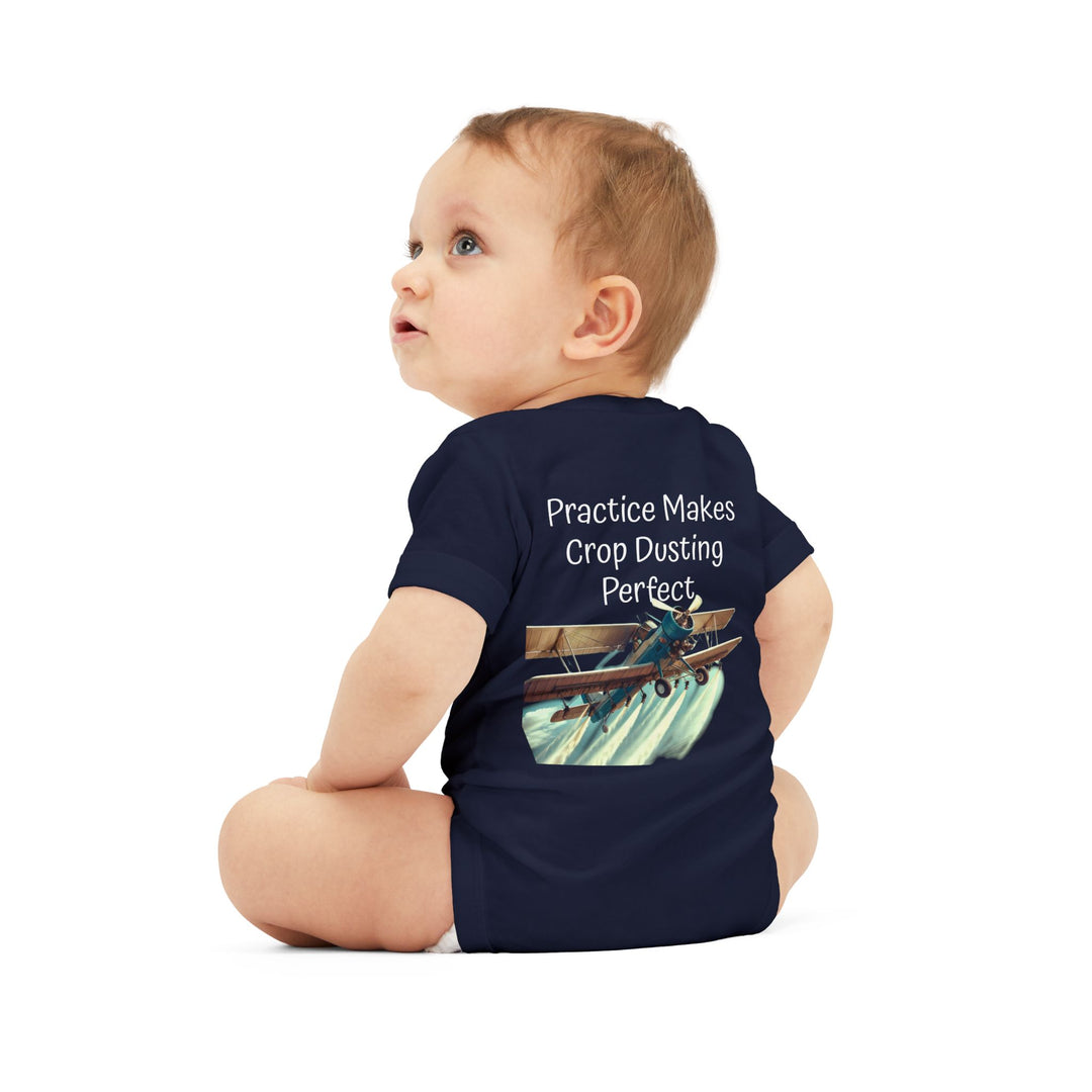 Onesie - Funny Baby Crop Duster Infant Jersey One Piece