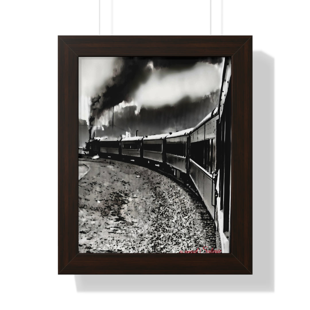 TRAIN RIDES TO HEARTBREAK STATION Framed Vertical Poster