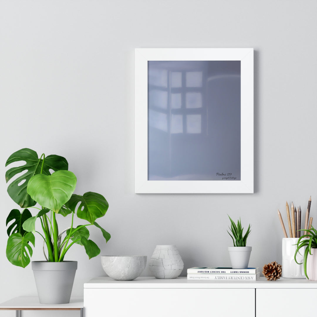 Psalms 119 Framed Vertical Poster