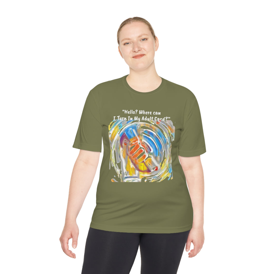Adult Card Returns Unisex Moisture Wicking Tee