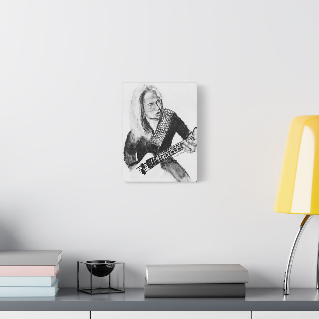 Canvas Print - Dana Strum Bass Player Portrait