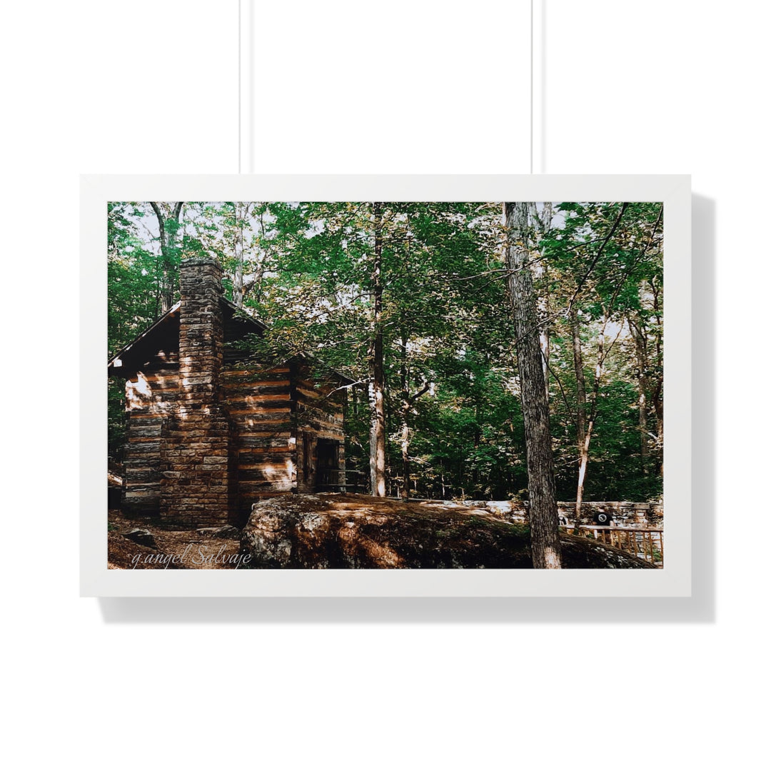 Just a Cabin in the Corner of Gloryland Framed Horizontal Poster