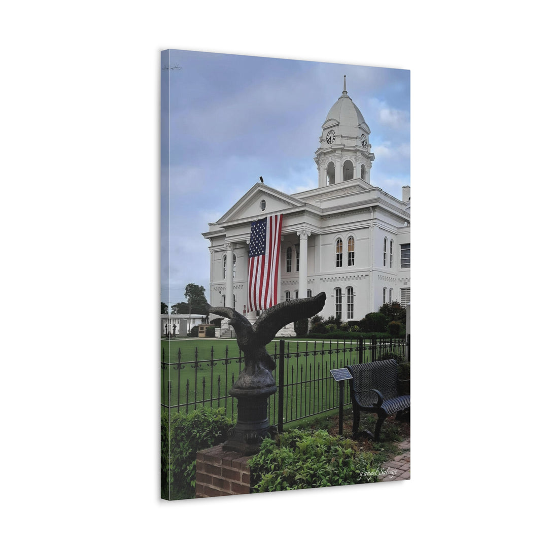 Colbert County Flag and Eagle Canvas Gallery Wraps