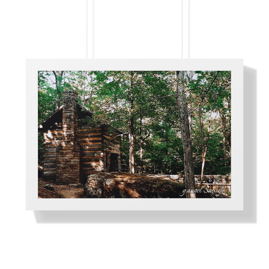 Just a Cabin in the Corner of Gloryland Framed Horizontal Poster
