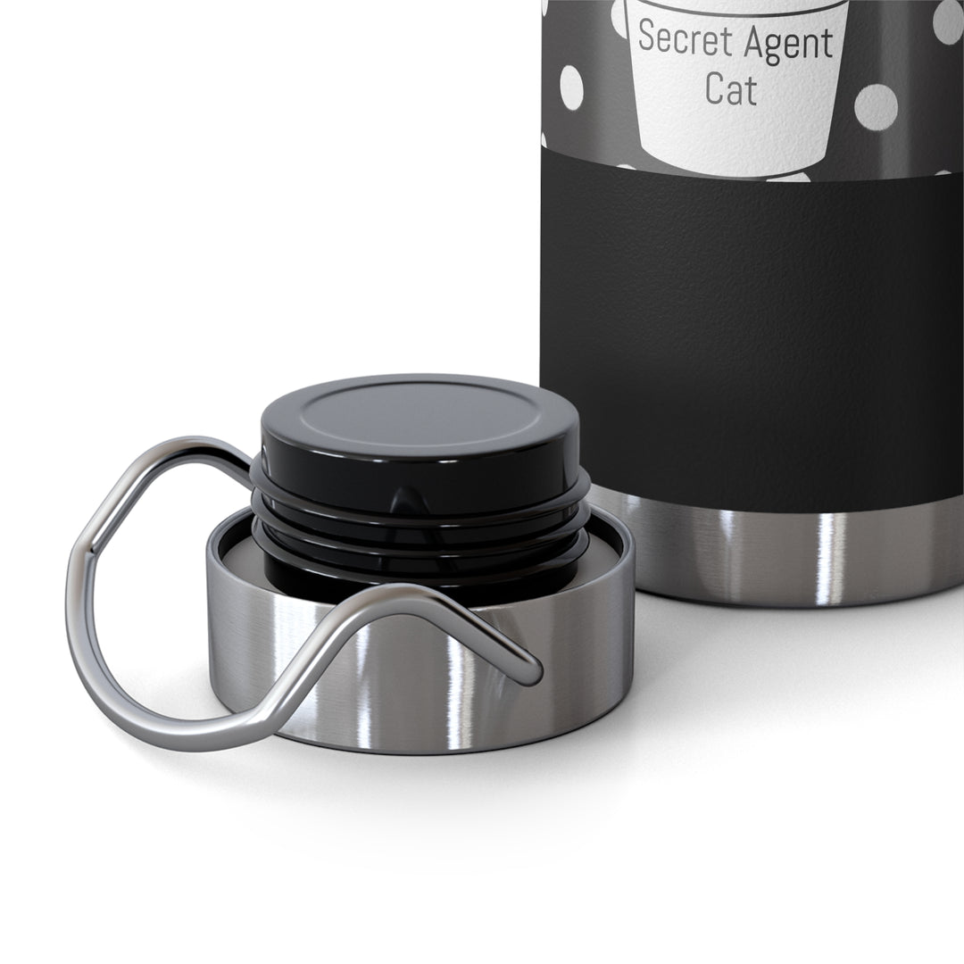 Secret Agent Cat Copper Vacuum Insulated Bottle, 22oz