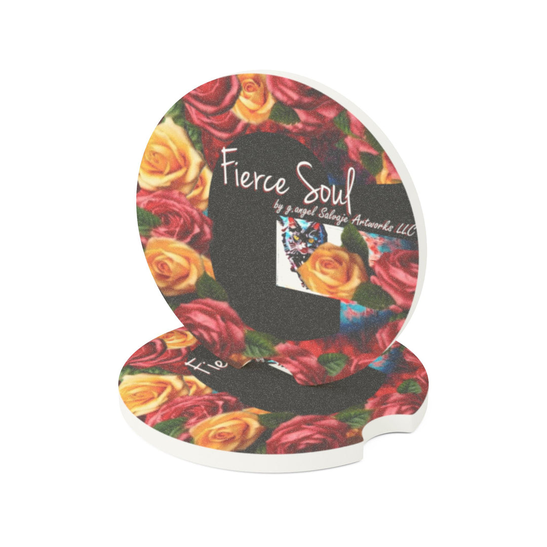 Fierce Soul Soapstone Car Coaster – Unique Animal Design for Car Accessories