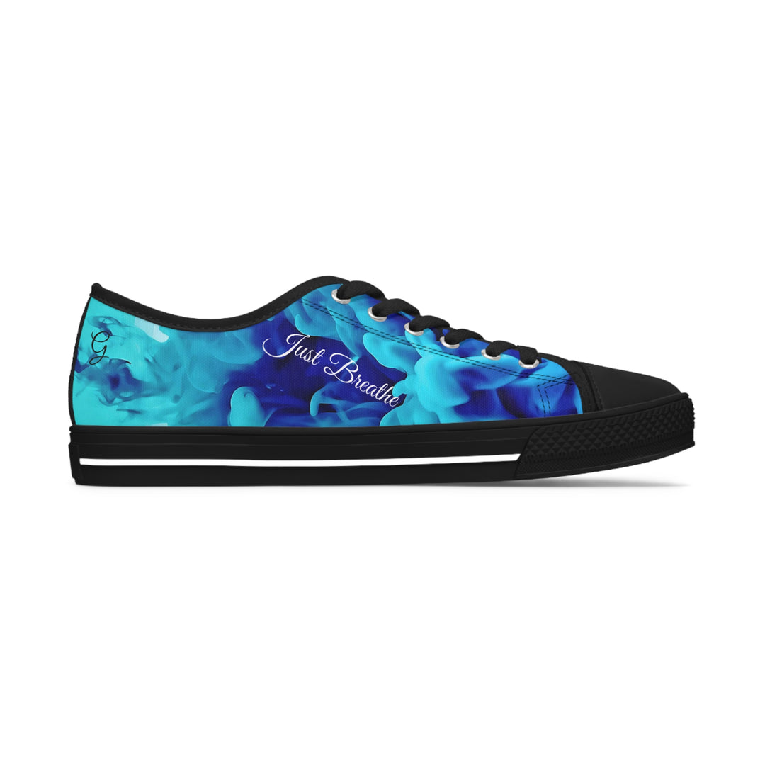 Just Breathe , Respiratory Therapist Vibes Women's Low Top Sneakers