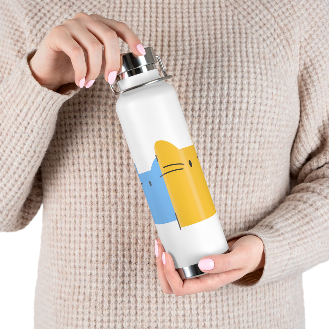Spy Cats Copper Vacuum Insulated Bottle, 22oz