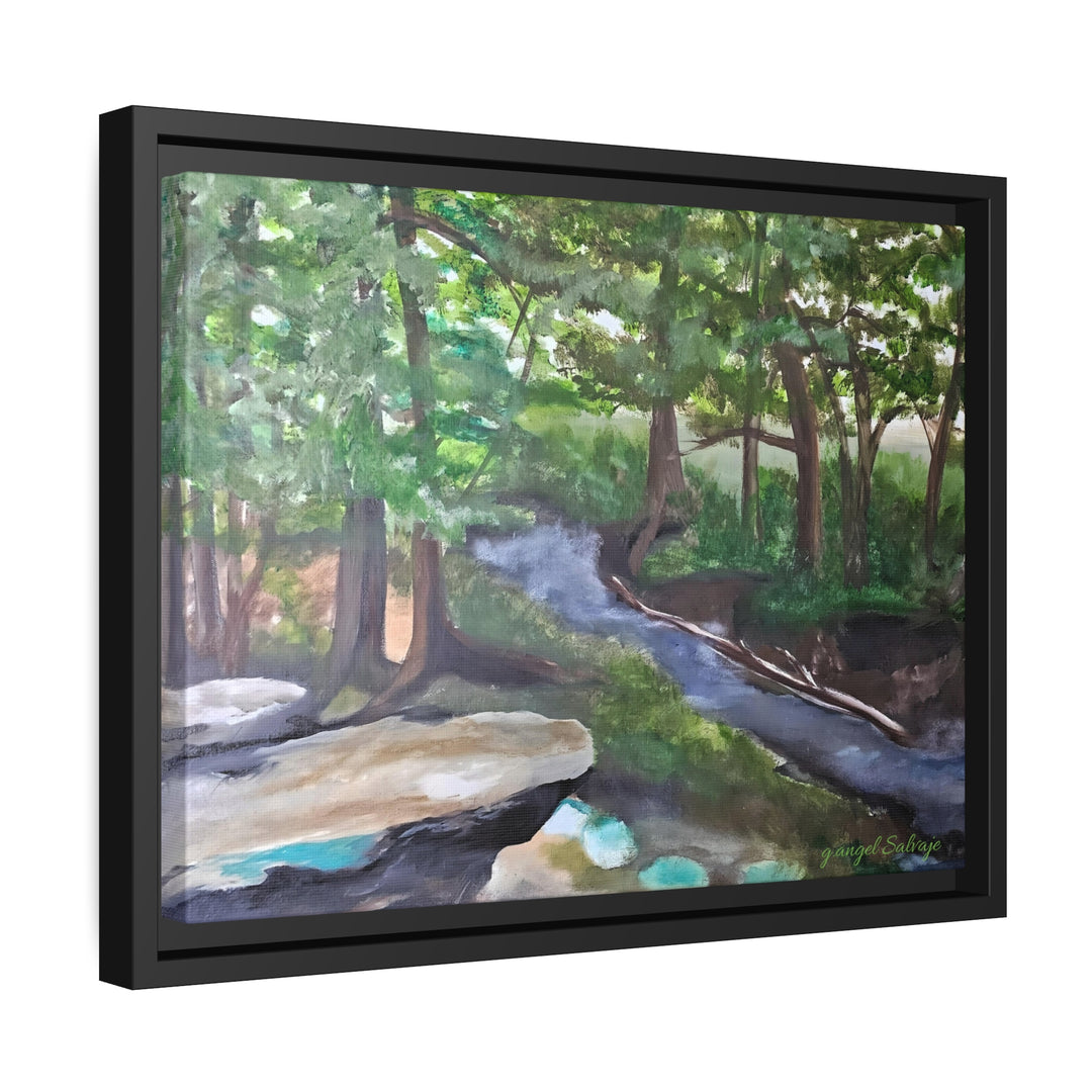Rivers Within Matte Canvas, Black Frame