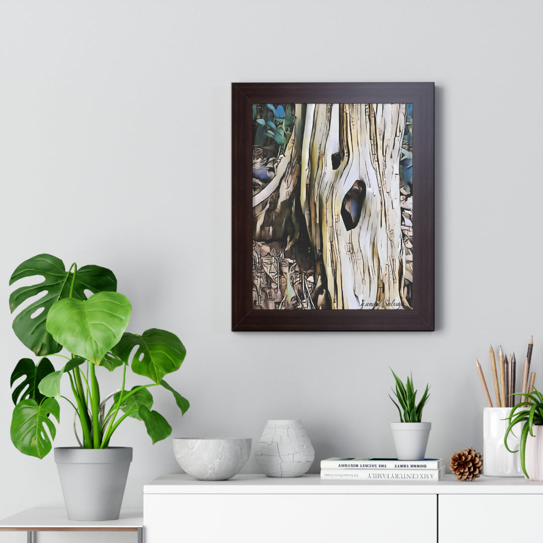 It Is All About What is Hidden Within Framed Vertical Poster