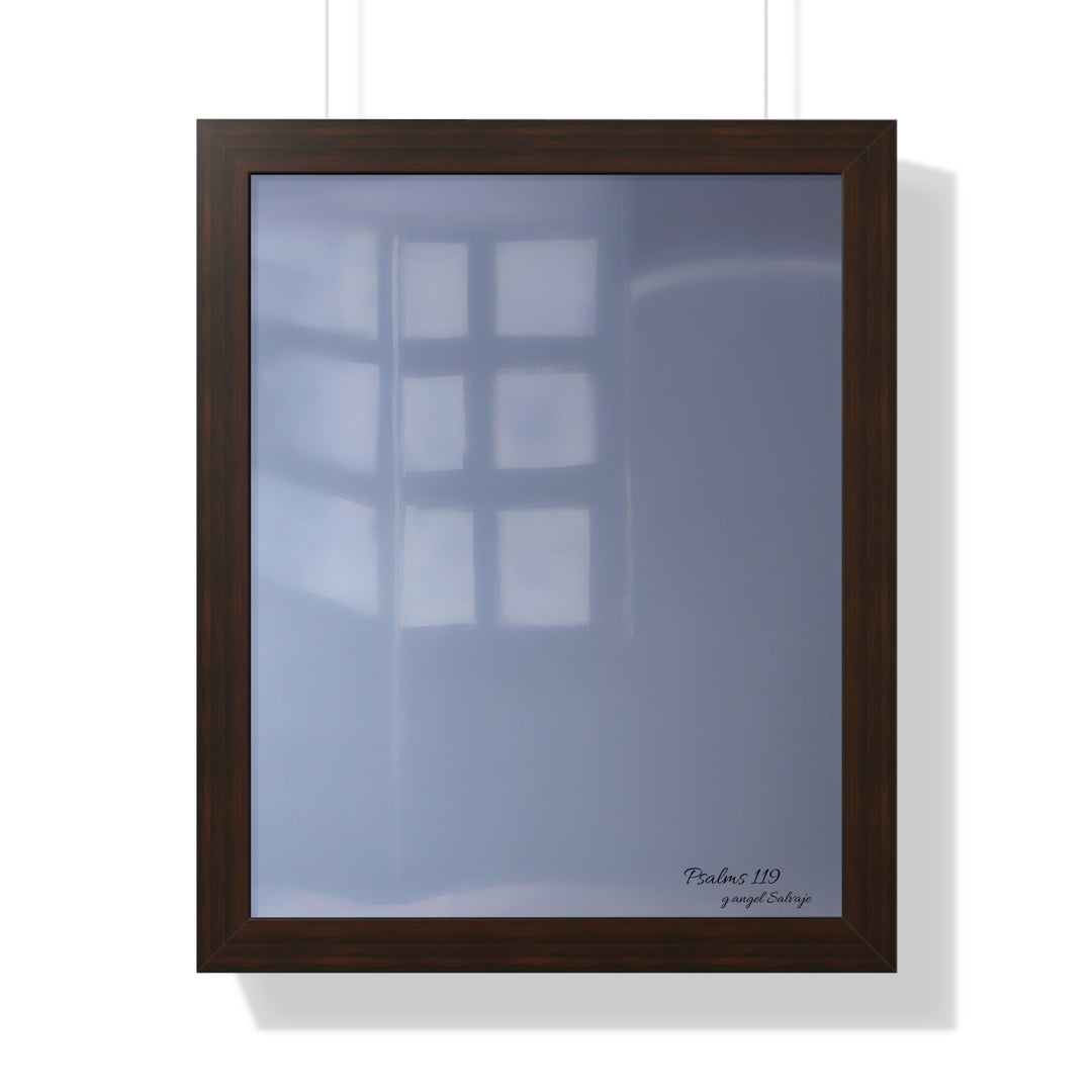Psalms 119 Framed Vertical Poster