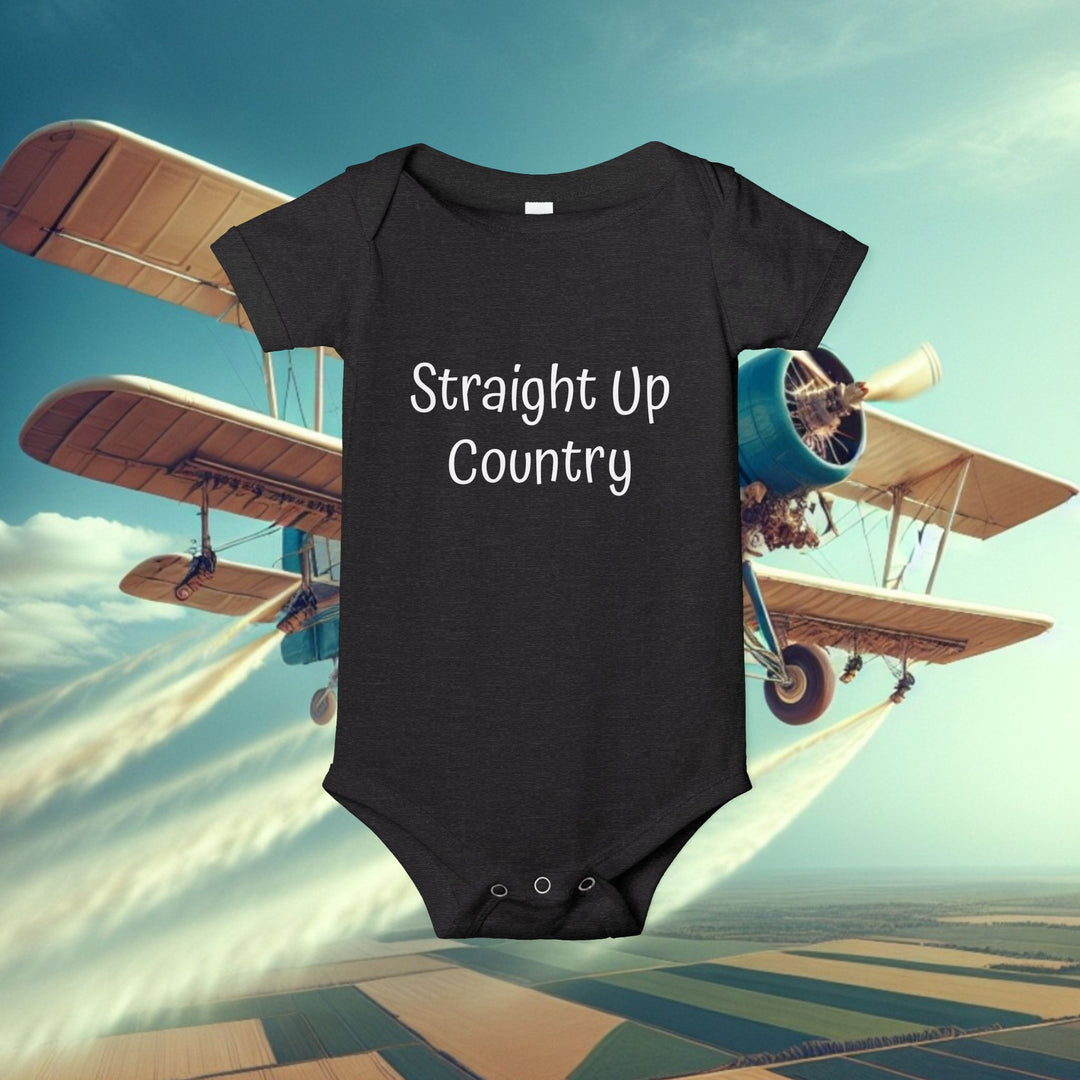 Onesie - Funny Baby Crop Duster Infant Jersey One Piece