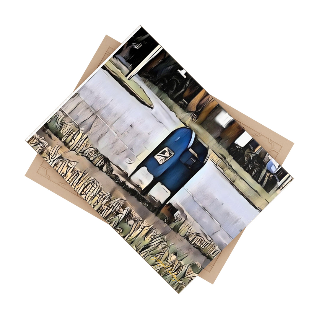 Mail at the Courthouse Ceramic Photo Tile