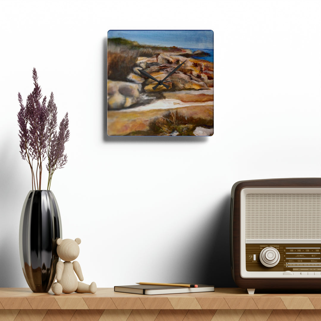 Seaside Escape Acrylic Wall Clock