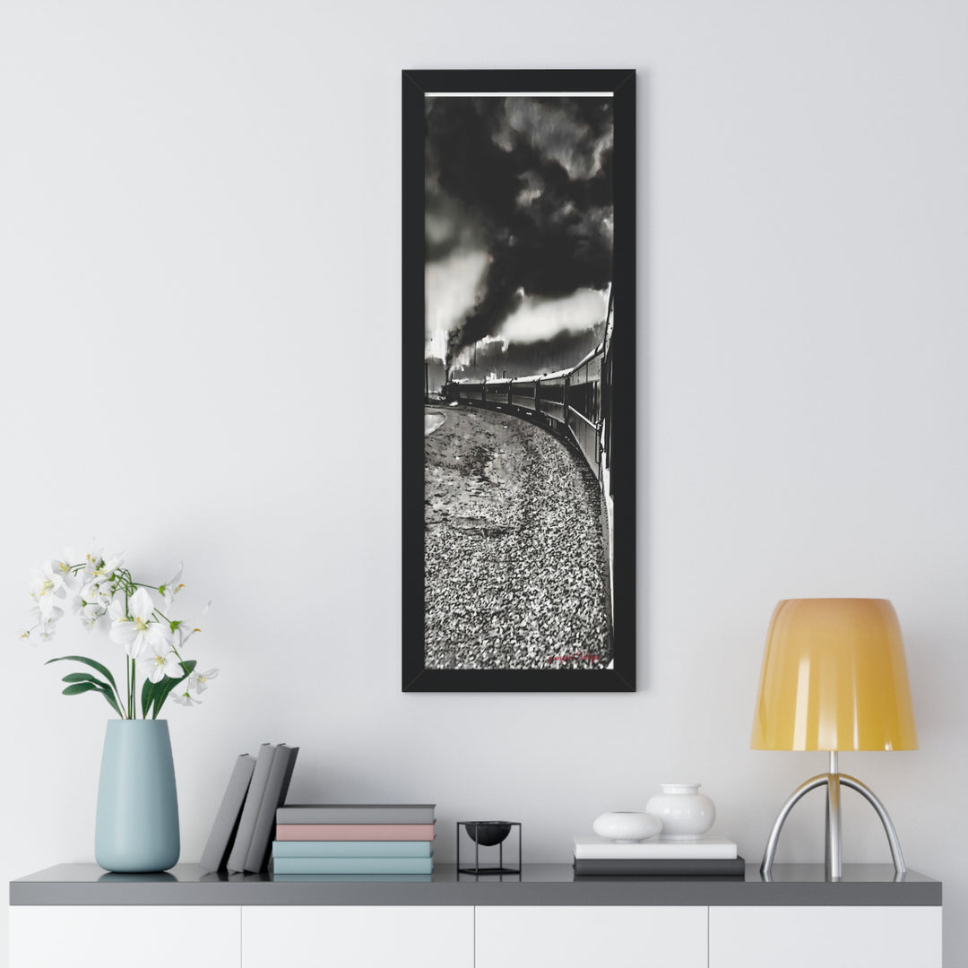 TRAIN RIDES TO HEARTBREAK STATION Framed Vertical Poster