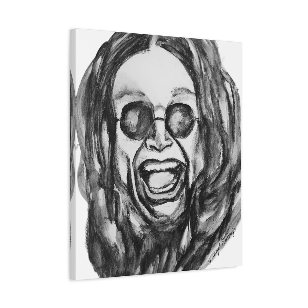 Canvas Print - Ozzy Osborne Painting by g angel Salvaje
