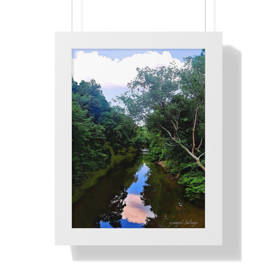 Heavenly Reflections Framed Vertical Poster