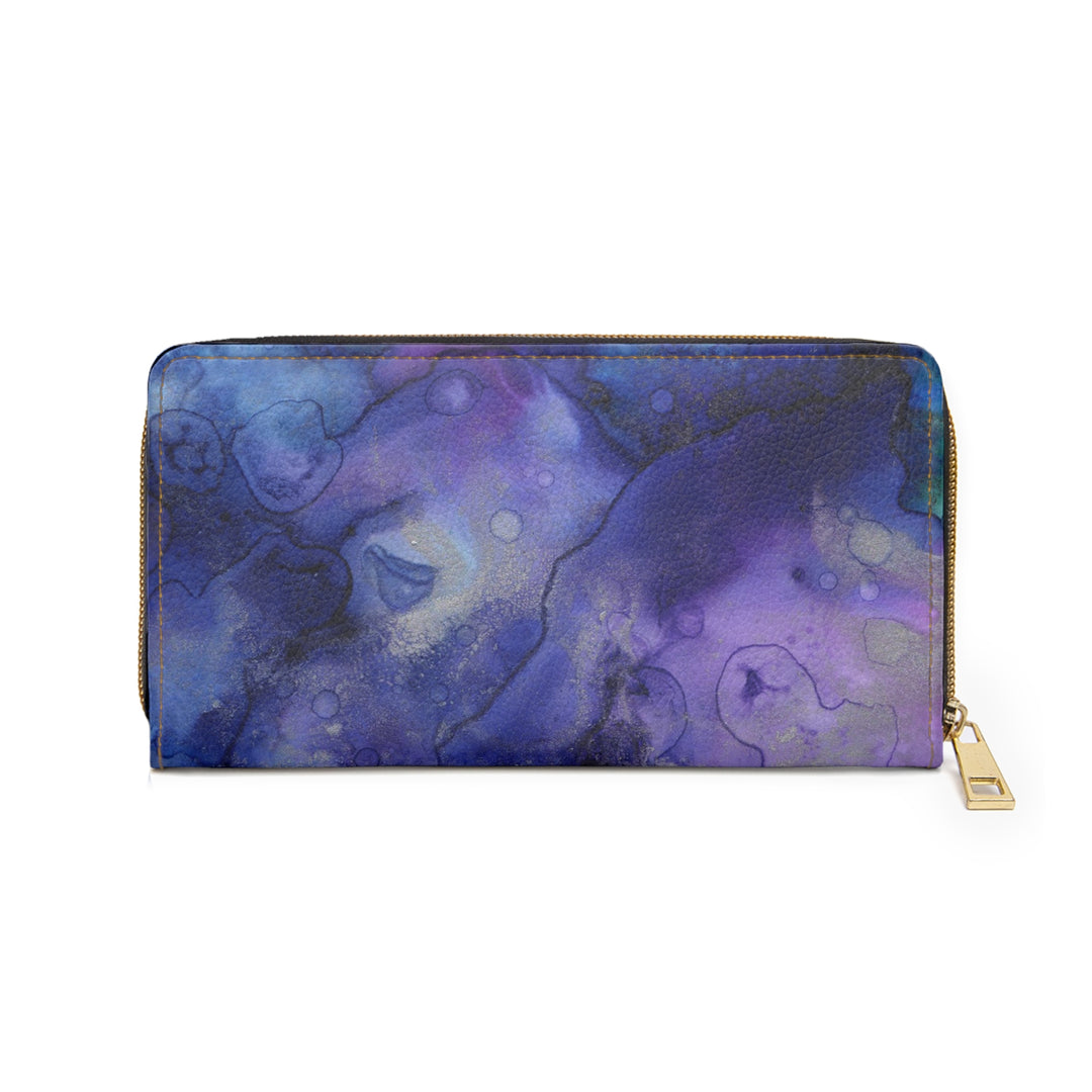Marbled Purple Haze Zipper Wallet