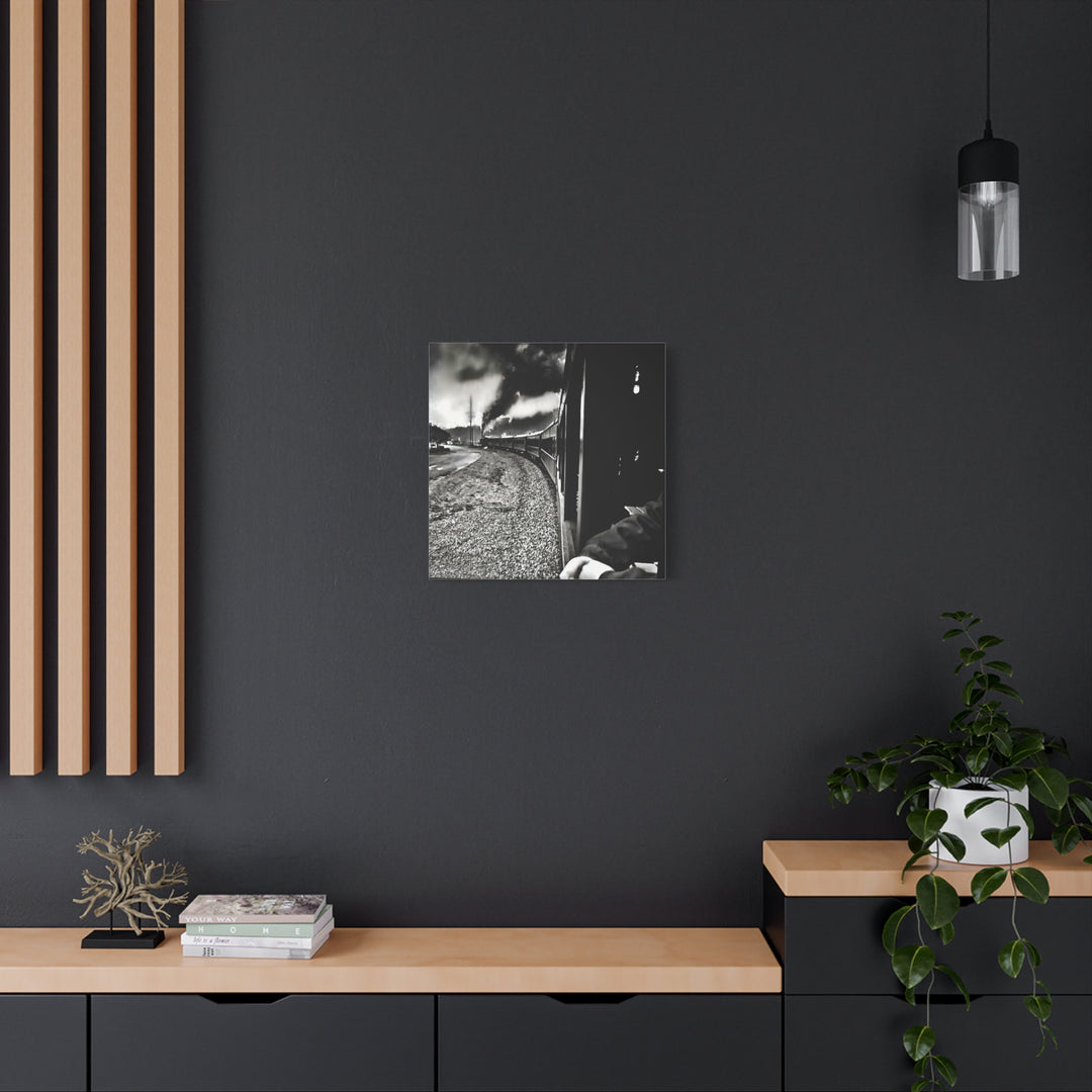 Canvas Art - Leaving Heartbreak Station, Black and White