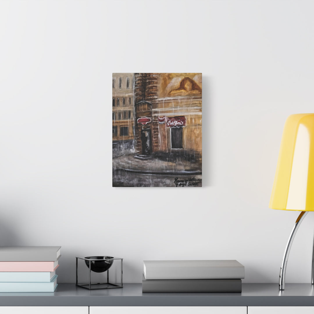 Deep Tones Canvas Print - Tears of Intercession-Urban Rainscape Design