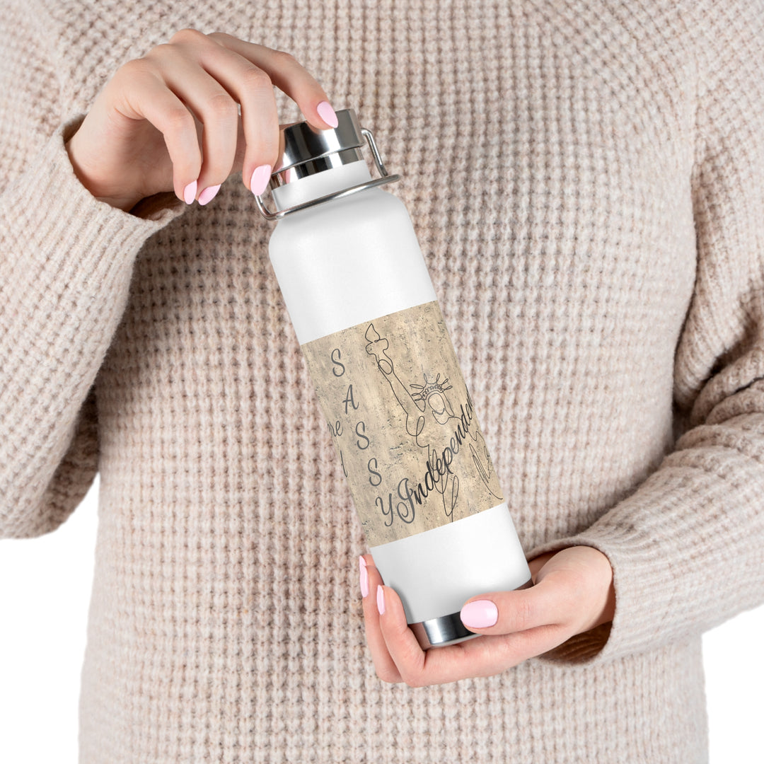 All Men Were Created Equal Copper Vacuum Insulated Bottle, 22oz