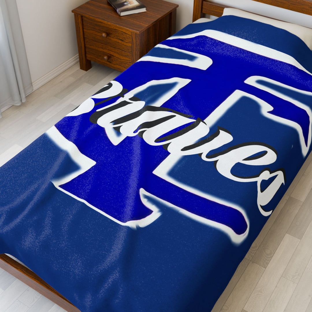 Plush Blanket - Tishomingo County High School Braves Design