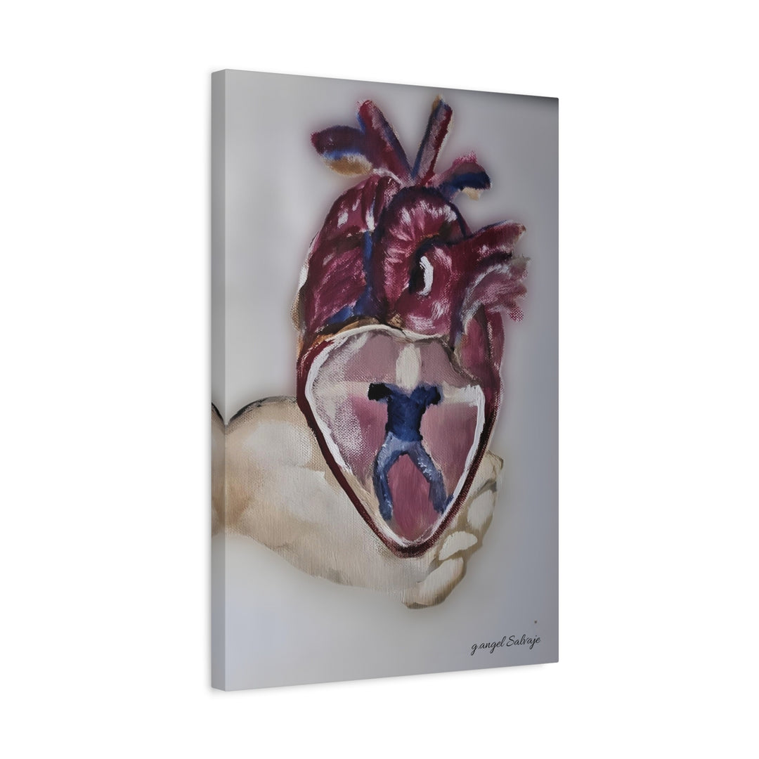 Canvas Print - Abiding Within:Extremely Whole Hearted Sleeves Painting by g angel Salvaje