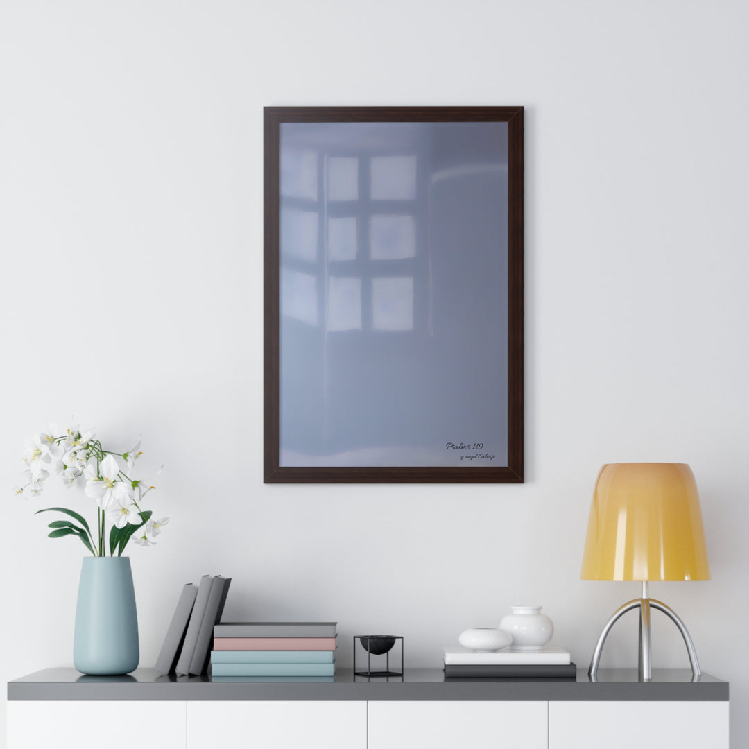 Psalms 119 Framed Vertical Poster
