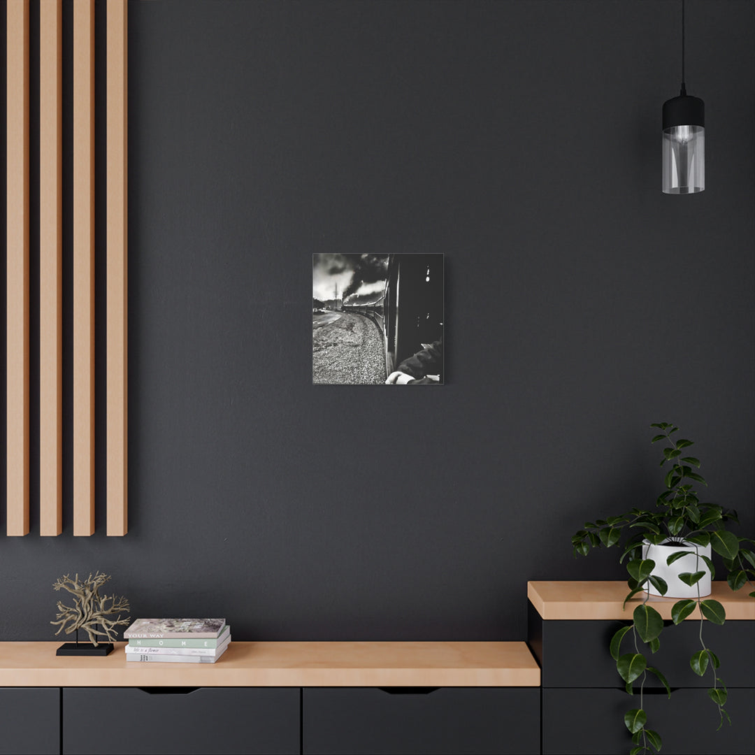 Canvas Art - Leaving Heartbreak Station, Black and White