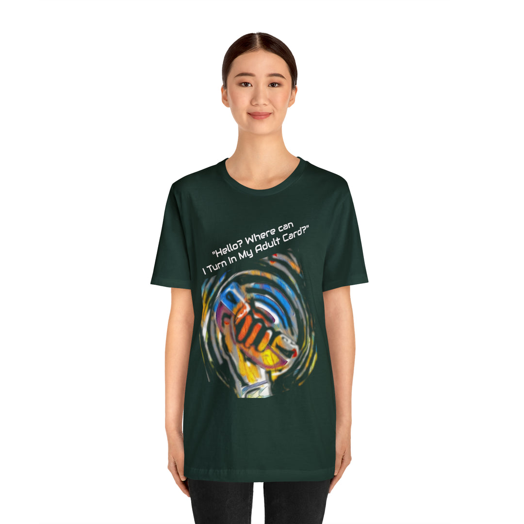 ADULT CARD Dad Jokes Unisex Jersey Short Sleeve Tee