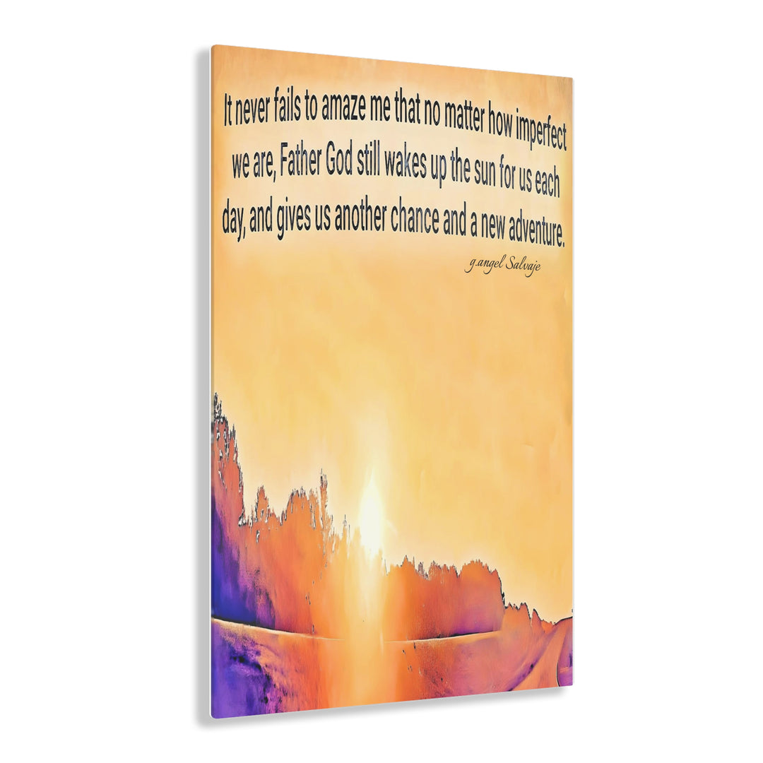 God wakes the sun Acrylic Prints