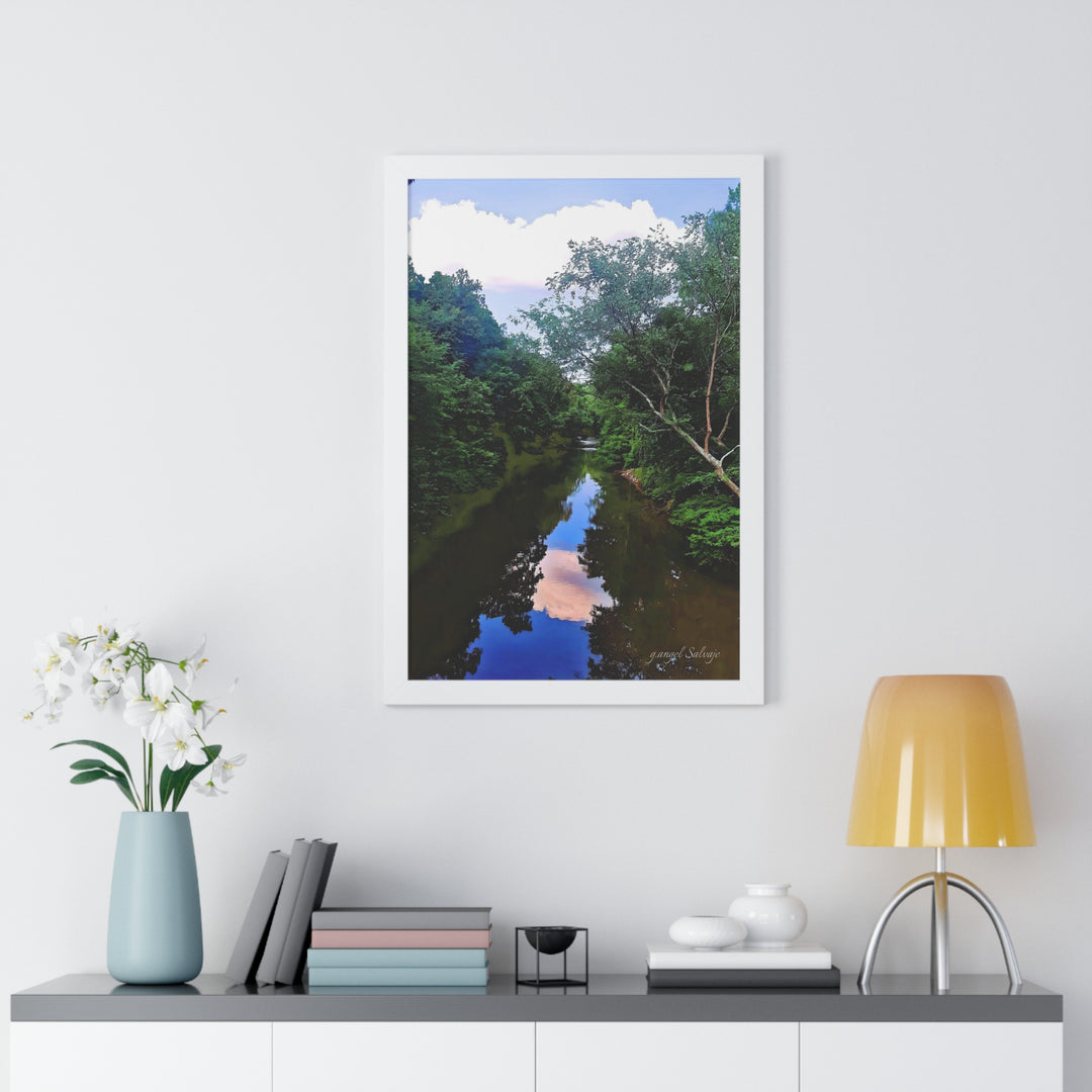 Heavenly Reflections Framed Vertical Poster