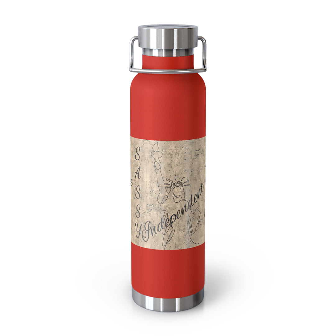 All Men Were Created Equal Copper Vacuum Insulated Bottle, 22oz
