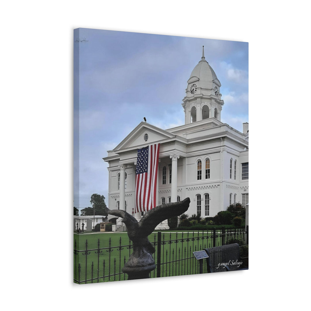 Colbert County Flag and Eagle Canvas Gallery Wraps